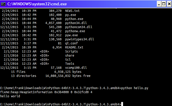 python windows