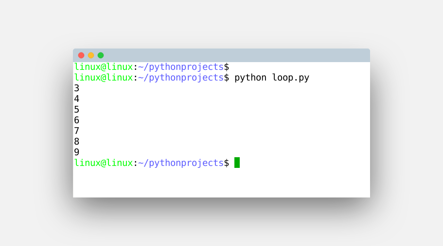 for loop python