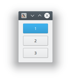 pyqt window with buttons