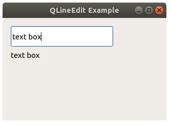 pyqt text input qlineedit
