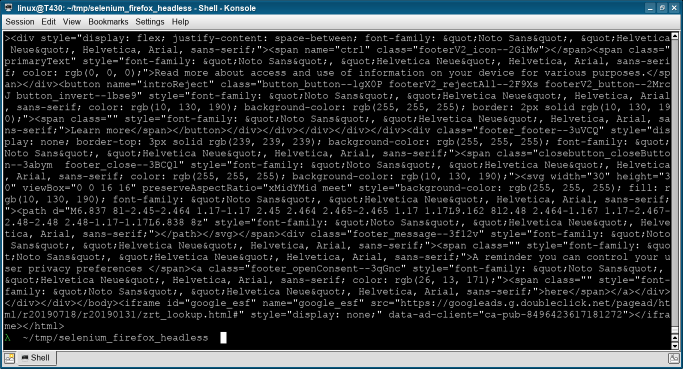 headless mode selenium firefox