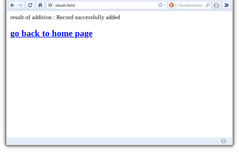 flask sqlite insert done