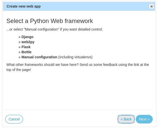 django web app framework